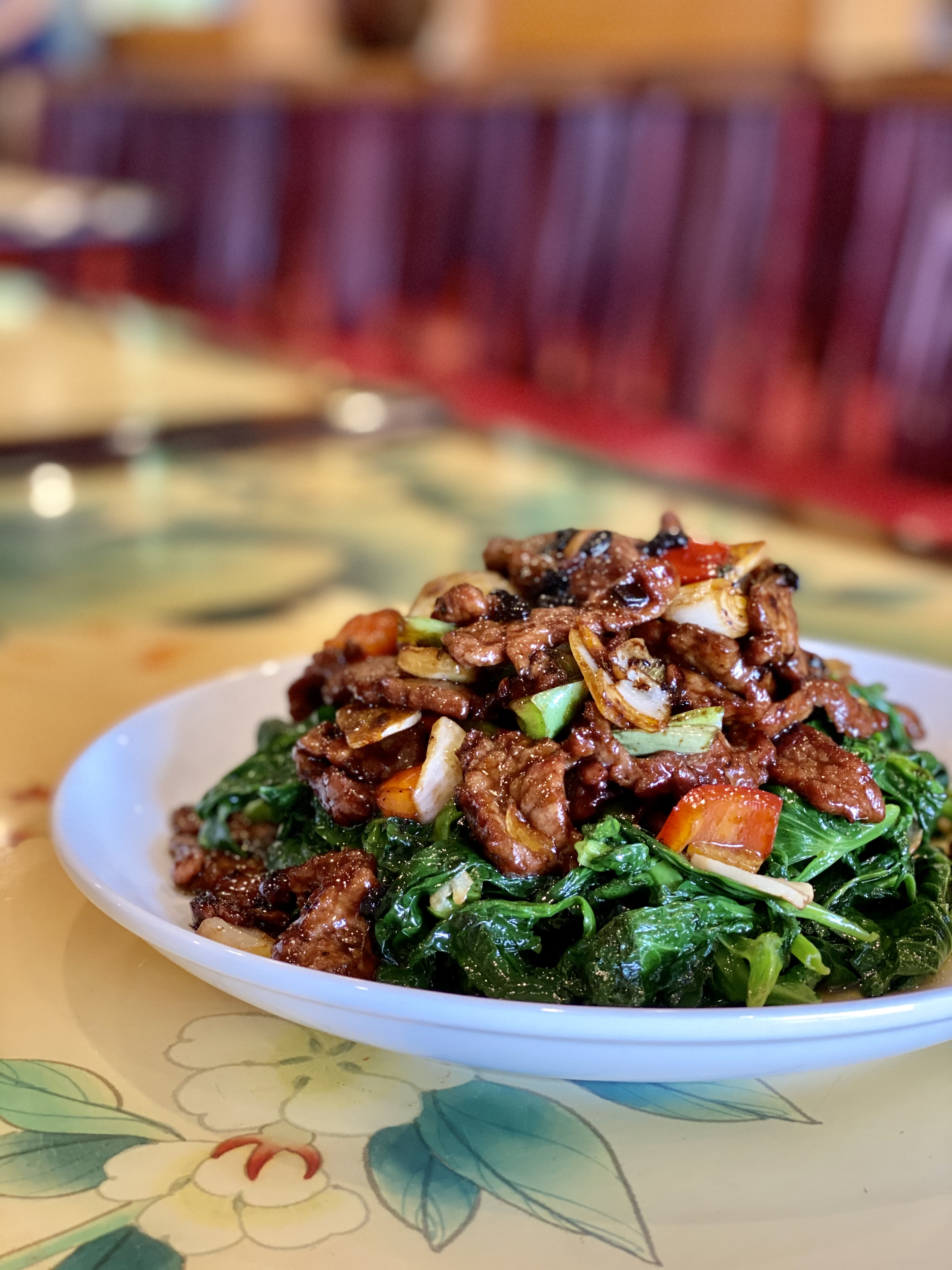 Beef with Snow Pea Leaves